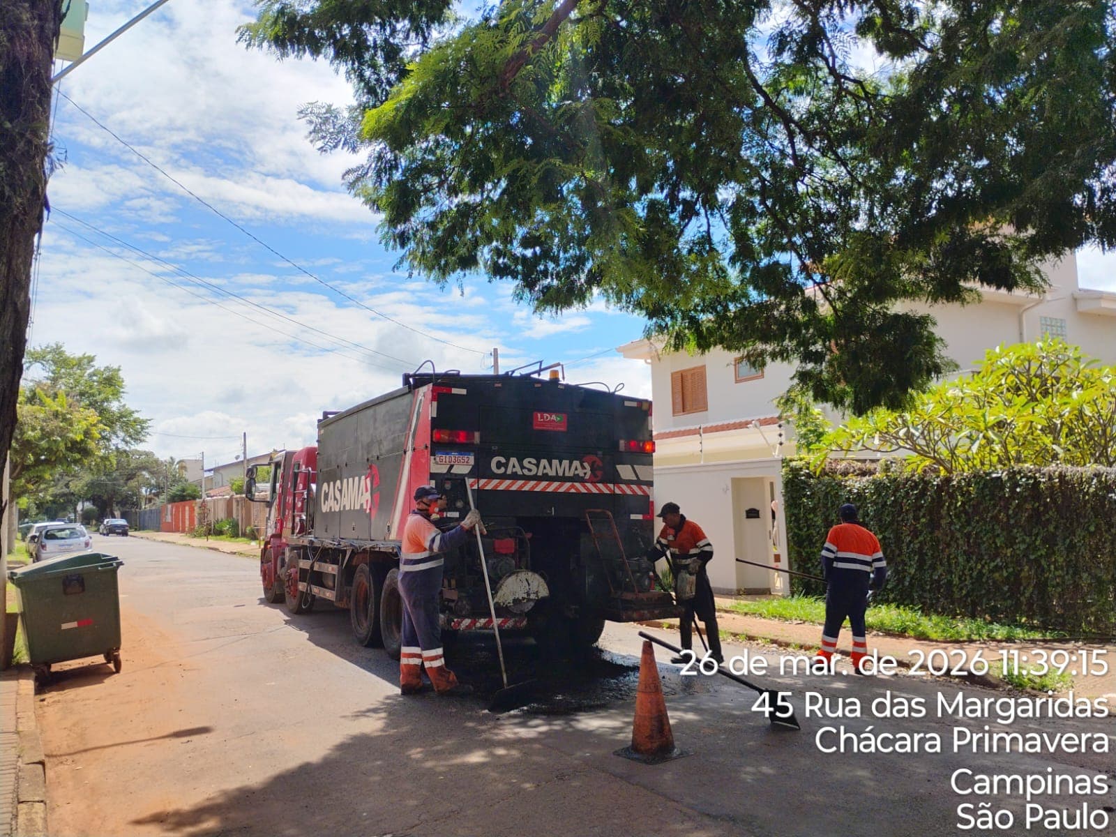 Treinamento prático de operação em campo